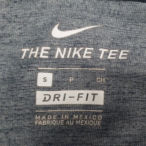 Nike Illinois Illini Hooded Tee Men’s Small Blue Dri-FIT Athletic Classic Logo - Picture 3 of 11